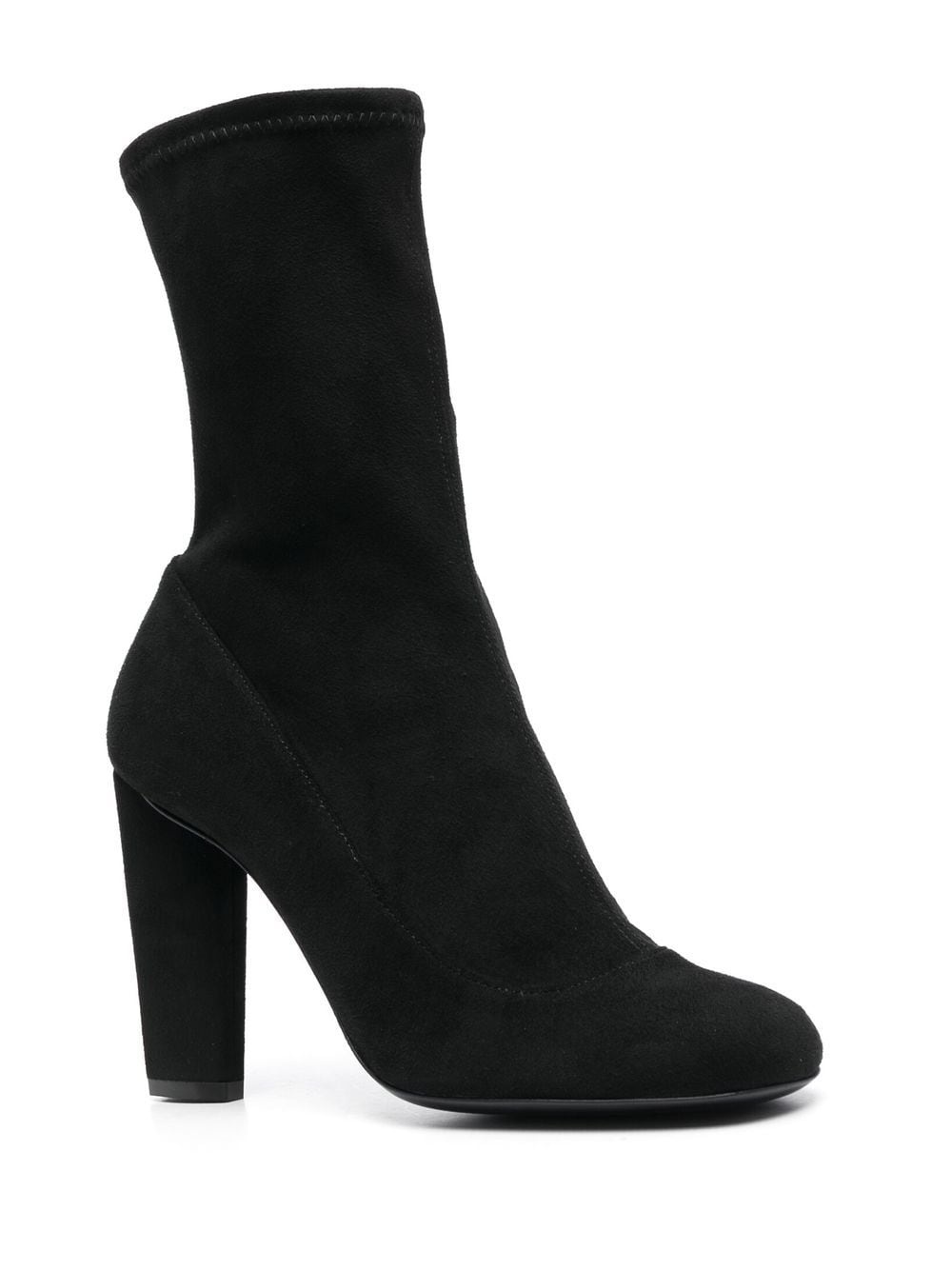 sock-style heeled ankle boots - 2