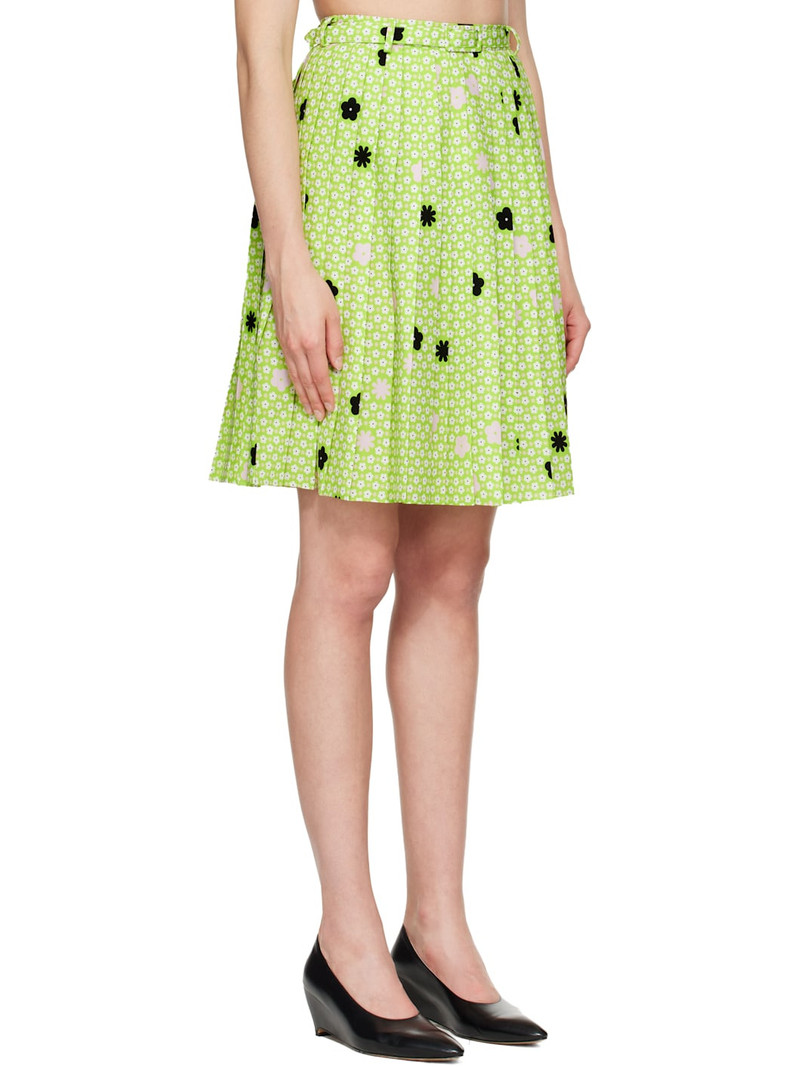 Green Belted Midi Skirt 2