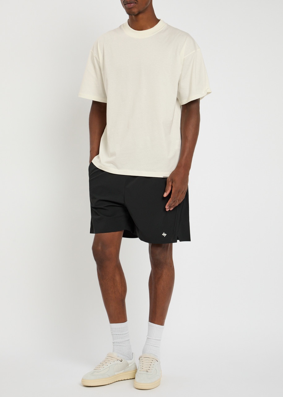 Represent Initial Embroidered Cotton T-shirt - 4