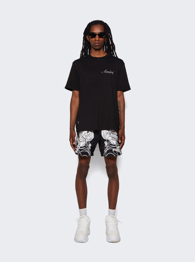 AMIRI Floral Swim Shorts Black outlook