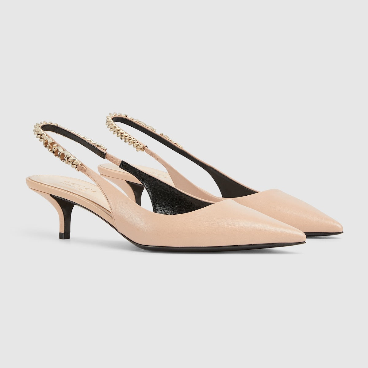 Gucci Signoria Leather Pumps - 2