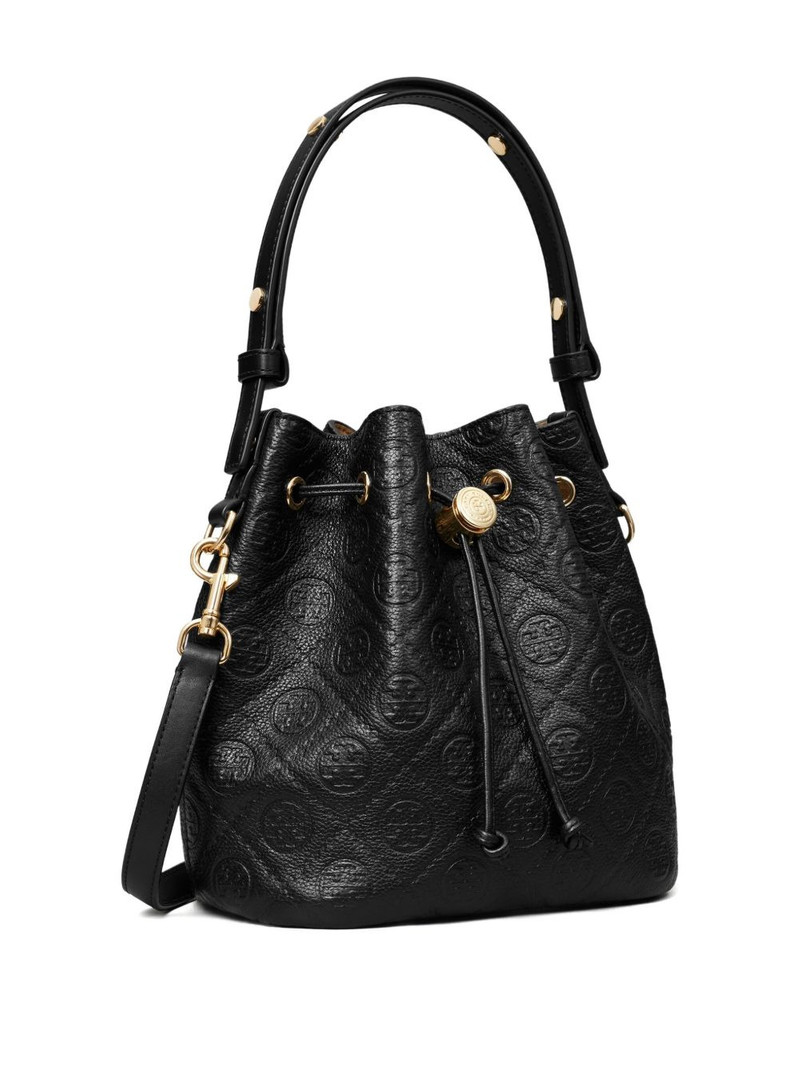 T-Monogram textured bucket bag 4