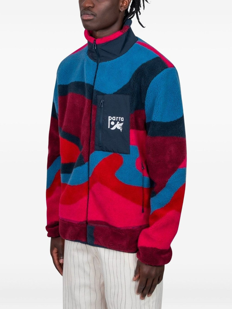 by Parra zipped-pocket fleece jacket outlook