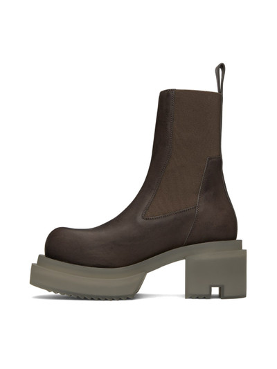 Rick Owens Gray Beatle Bogun Boots outlook