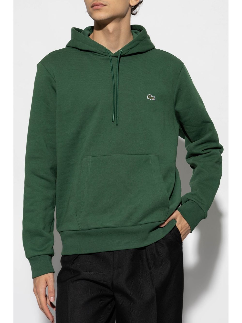 embroidered fleece hoodie - 8