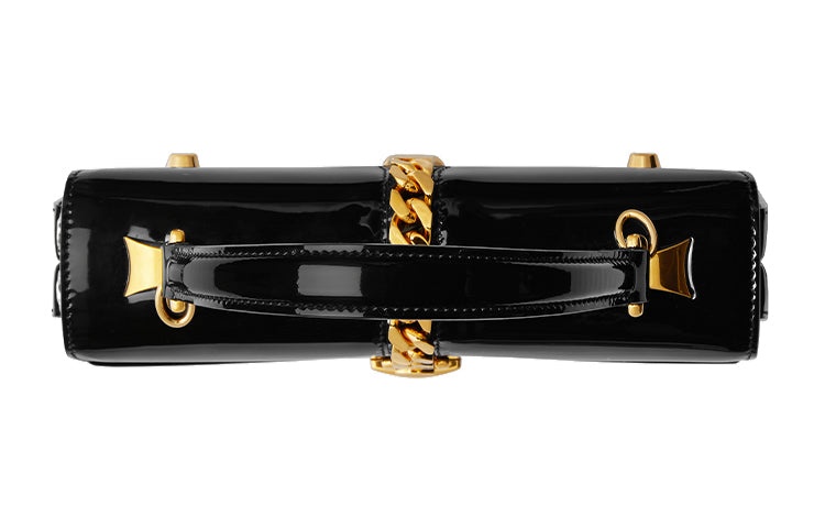 (WMNS) Gucci Sylvie 1969 SeriesLeather hand Bag mini Black 589479-1J70G-1000 - 5