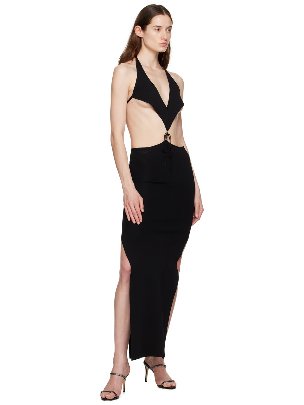 Black Tetra Maxi Dress - 4