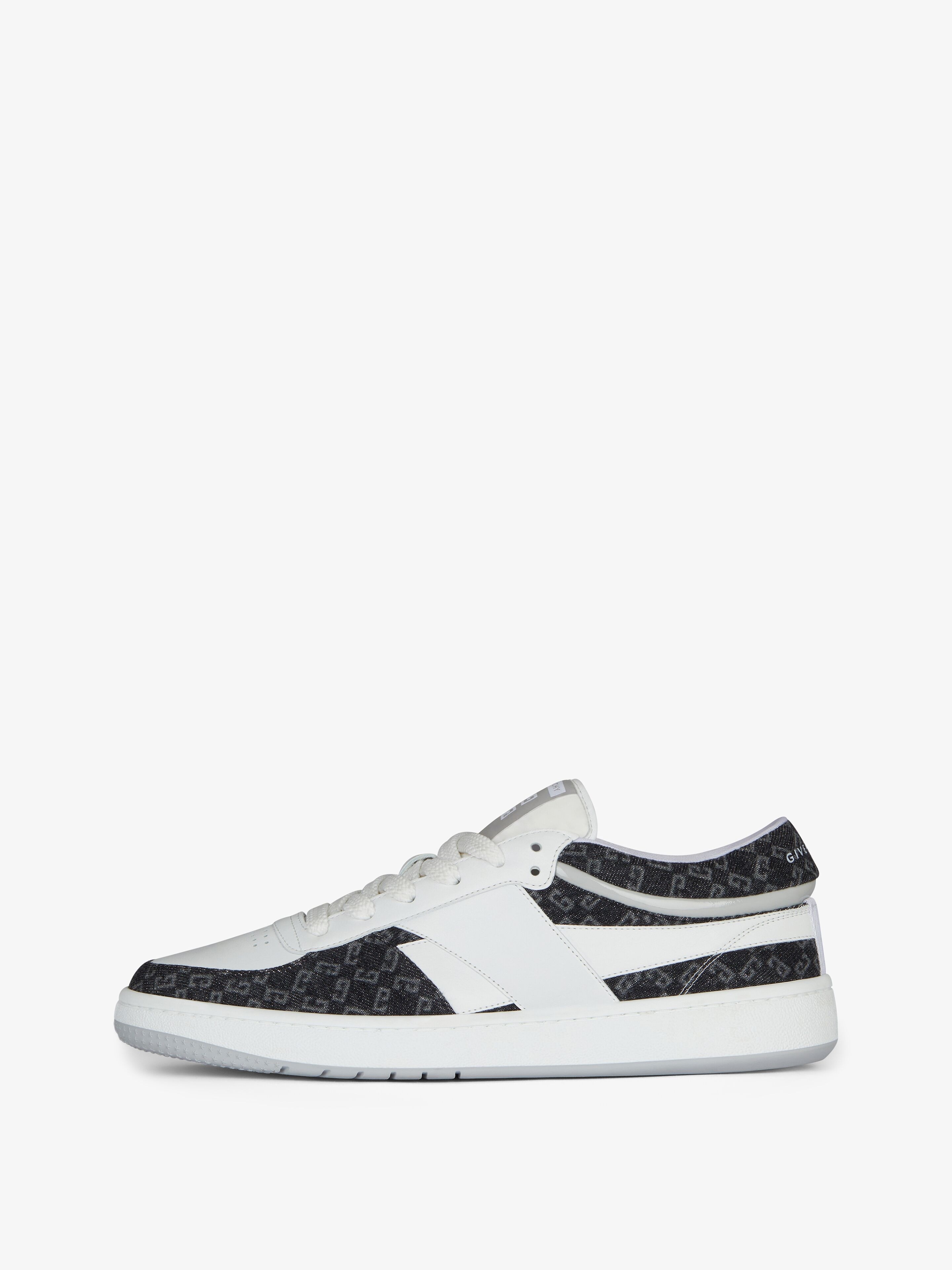 G MOVE SNEAKERS IN MIXED LEATHERS AND DENIM MONOGRAM 72 - 3