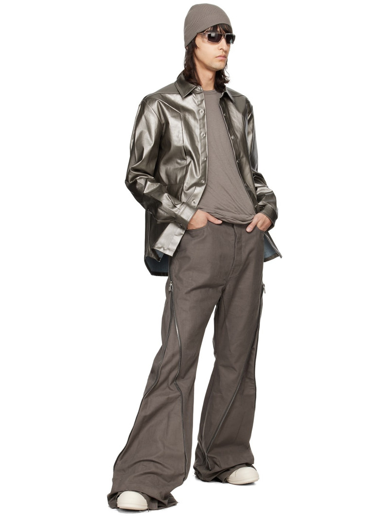 Rick Owens Gunmetal Fogpocket Denim Shirt outlook