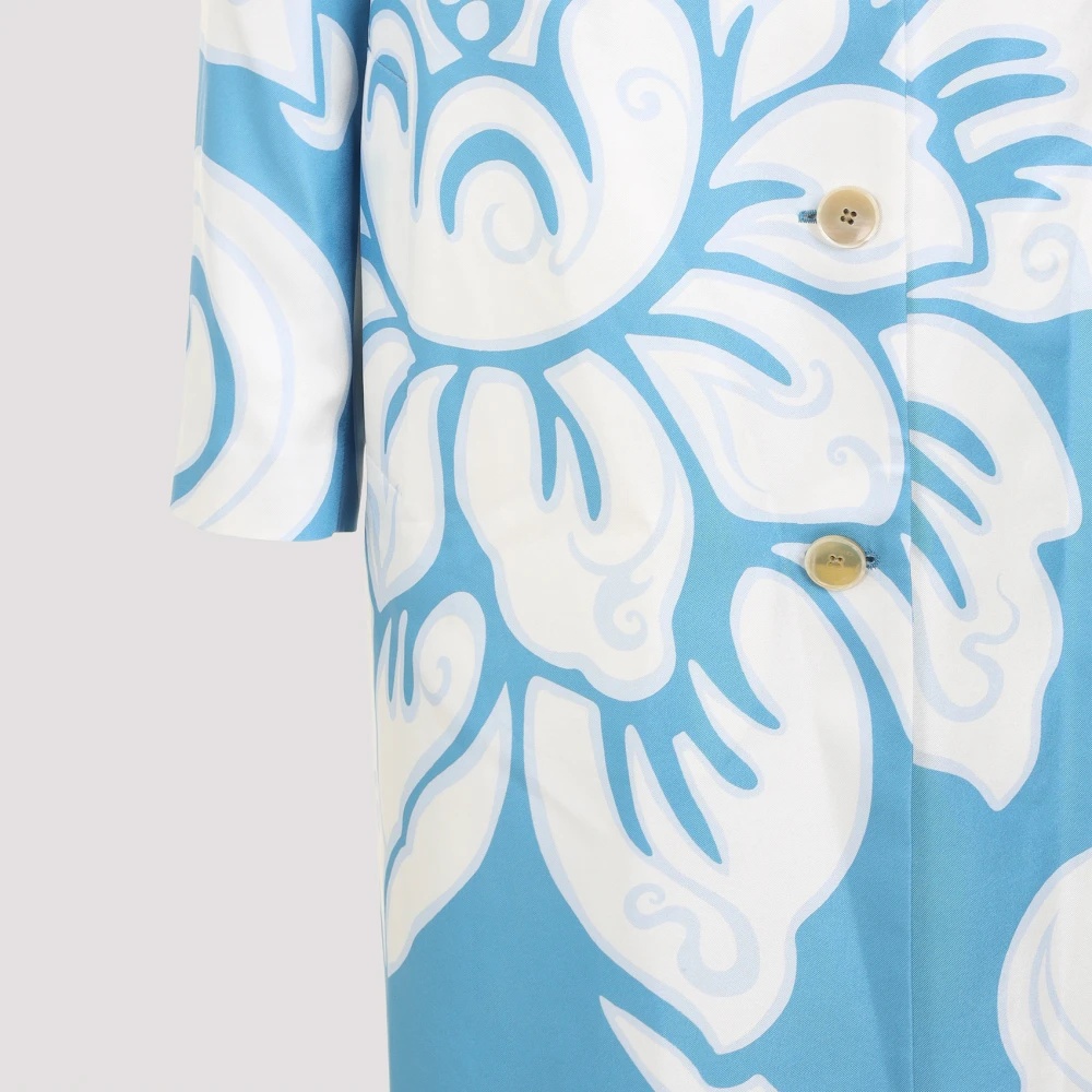 【送料&関税込】Etro Accappatoio A Cappuccio Monogran - Unis Silk maxi dress Etro Multicolour size 42 IT in Silk - 42657169