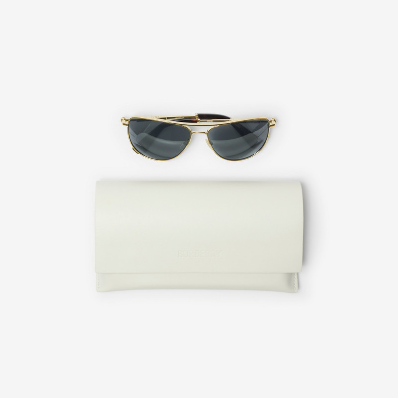 Metal Logo Square Sunglasses 5