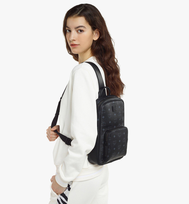 MCM Aren Sling Bag in Visetos outlook