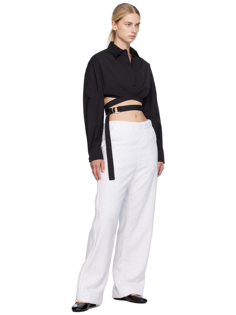 Alaïa Black Cross Over Shirt outlook