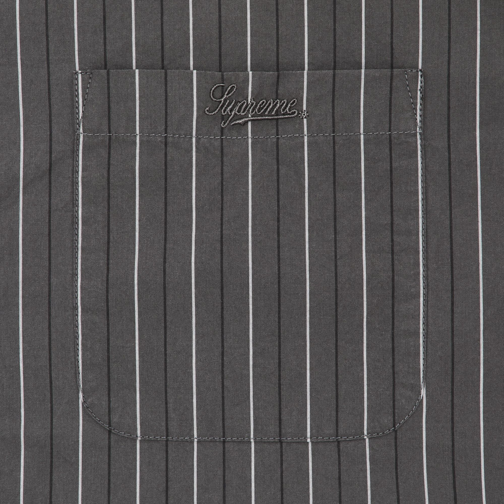 Supreme Loose Fit Stripe Shirt 'Grey' - 3