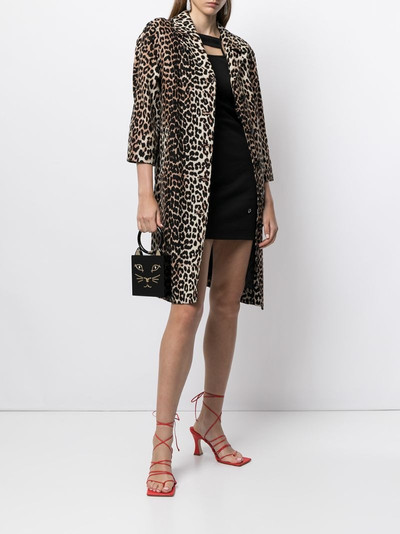 Charlotte Olympia cat-print clutch bag outlook