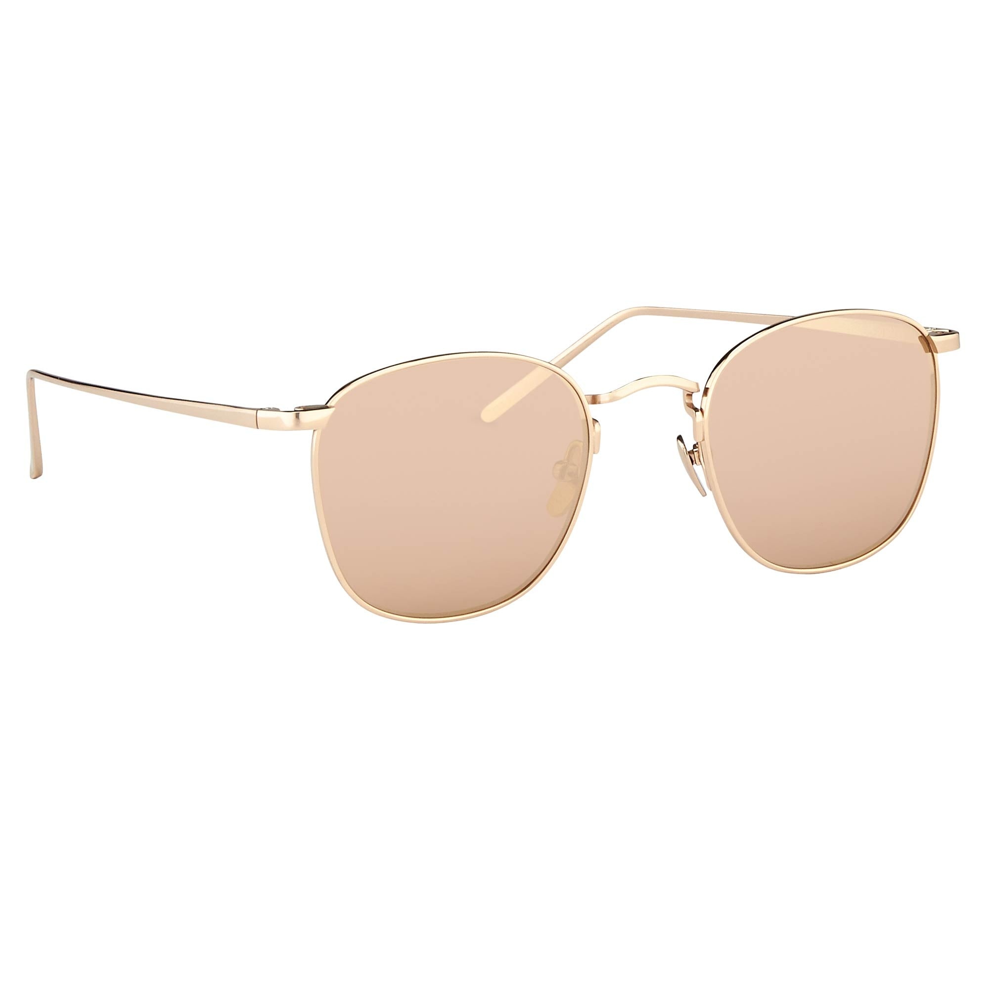 THE SIMON | SQUARE SUNGLASSES IN ROSE GOLD FRAME (C3) - 2