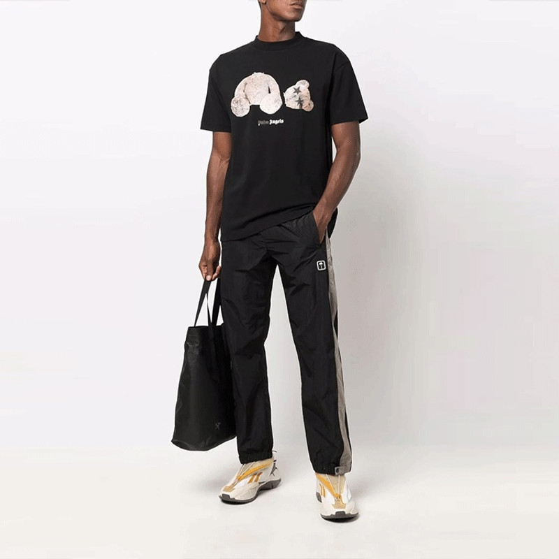 Palm Angels FW21 Spray PA Bear Classic T-shirt 'Black' PMAA001F21JER0271060 3