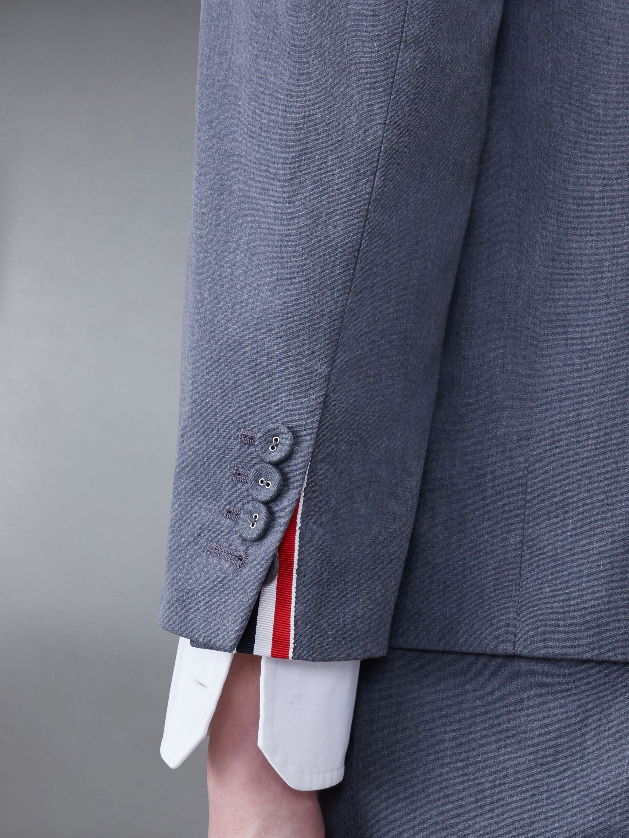 single-breasted button-fastening blazer - 4