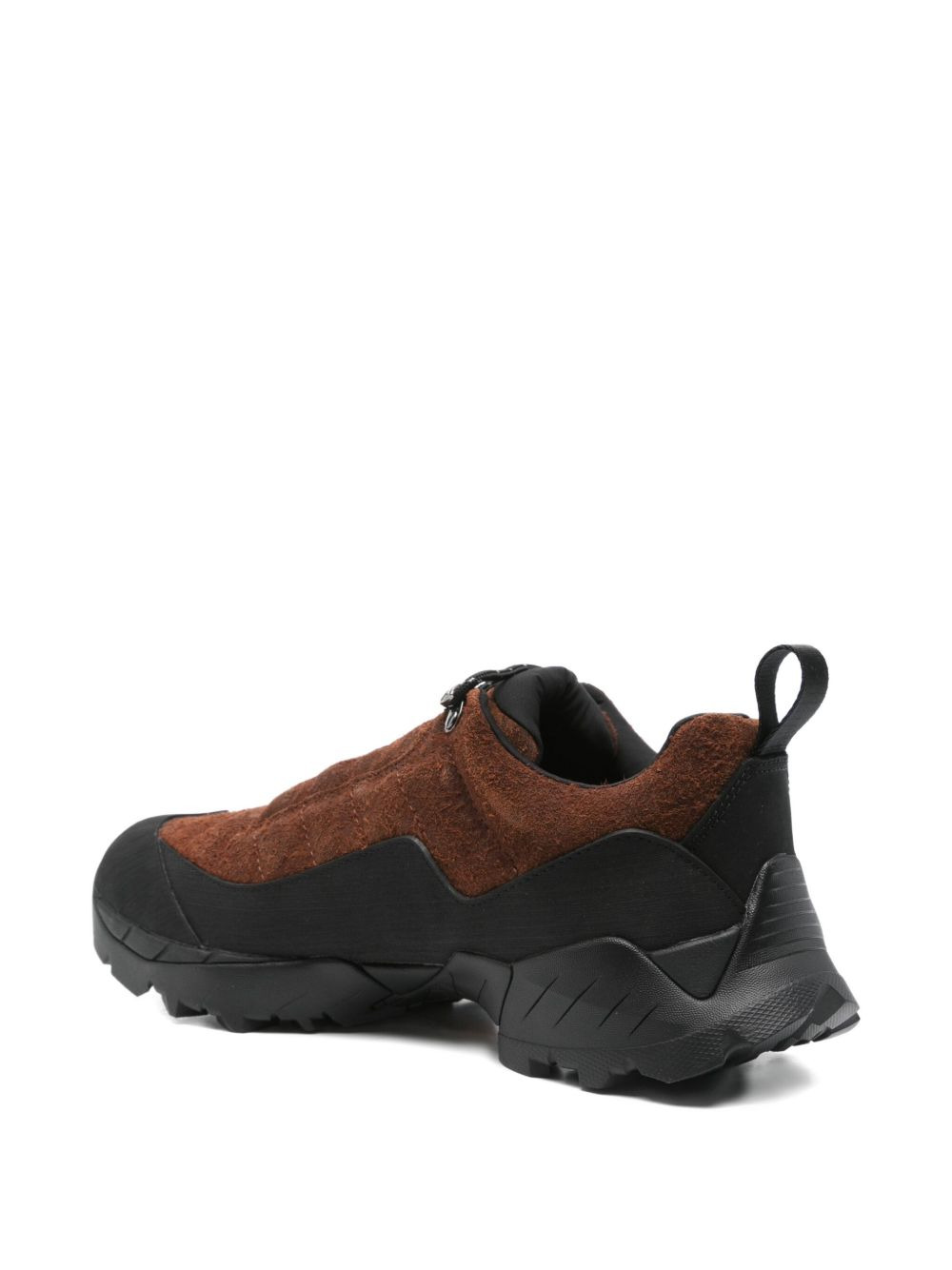 suede zip trainers - 3