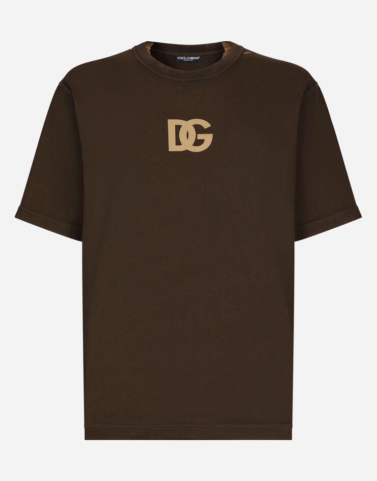 気品【Dolce & Gabbana】DGロゴ コットンジャージー Tシャツ 17403851_36805319_600.jpg