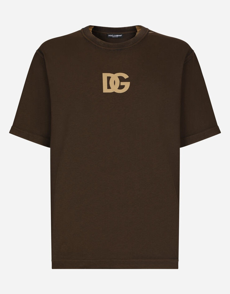 DG logo print cotton T-shirt 1
