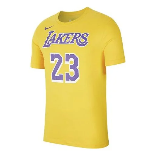 Nike Dri-FIT NBA Jersey Los Angeles Lakers LeBron James Short Sleeve Yellow AR4887-740 - 1