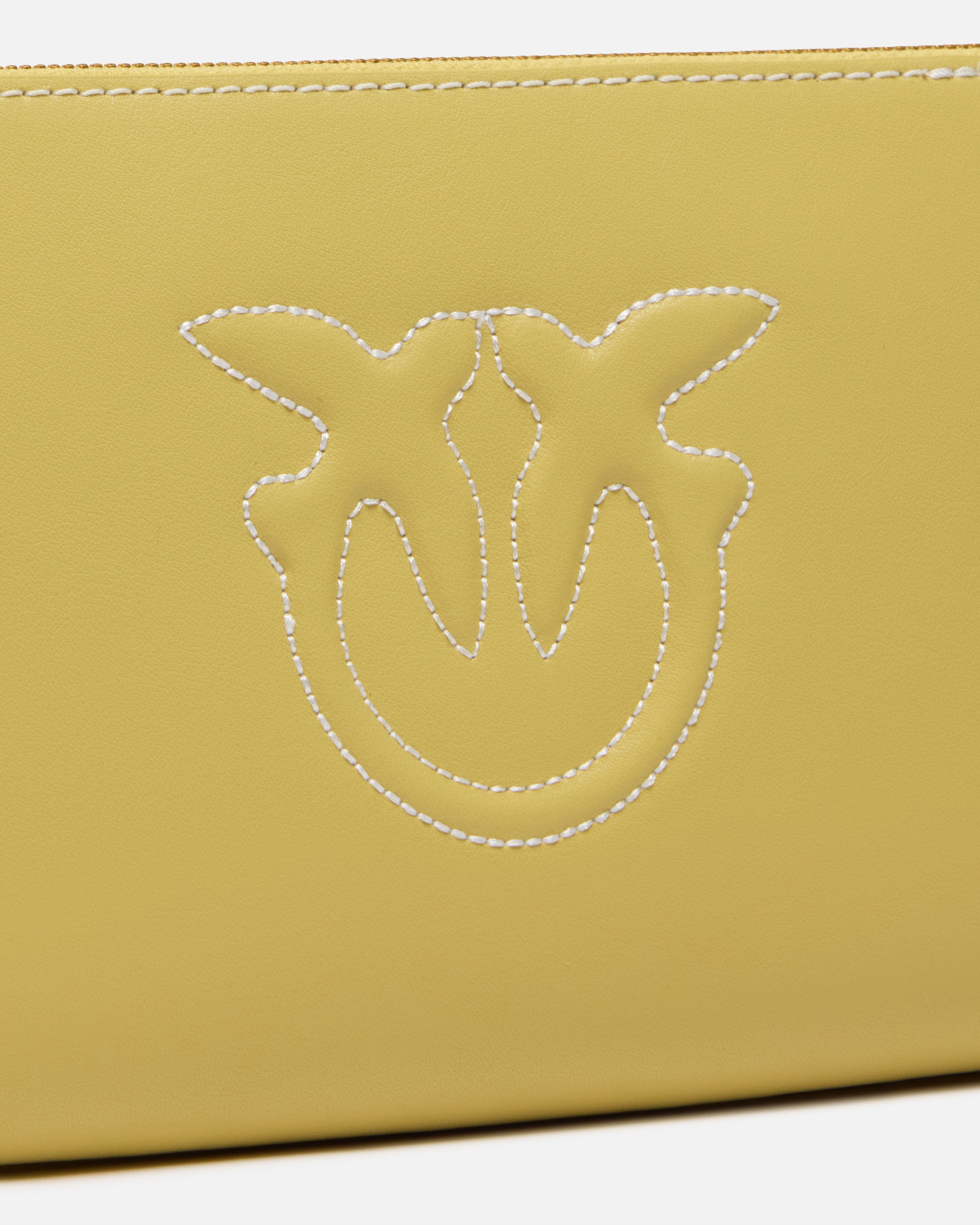 FLAT LEATHER CROSSBODY BAG - 3