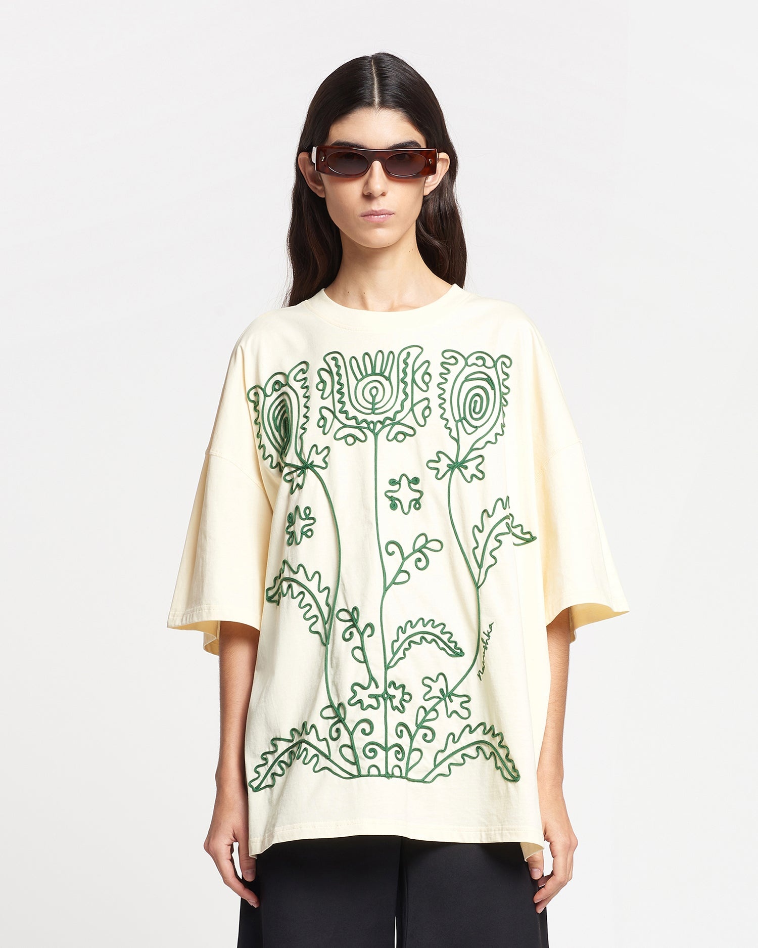 Big Embroidered Cotton-Jersey T-Shirt - 6