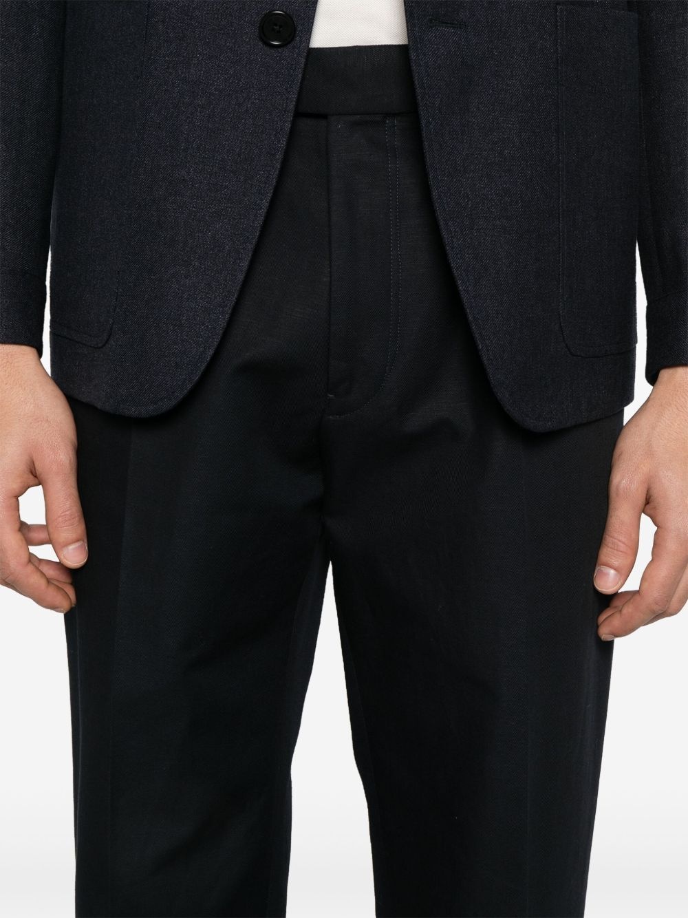 pleat-detail trousers - 5