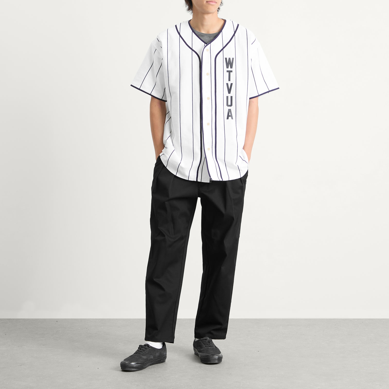 WTAPS Stripe Baseball Shirt - 4