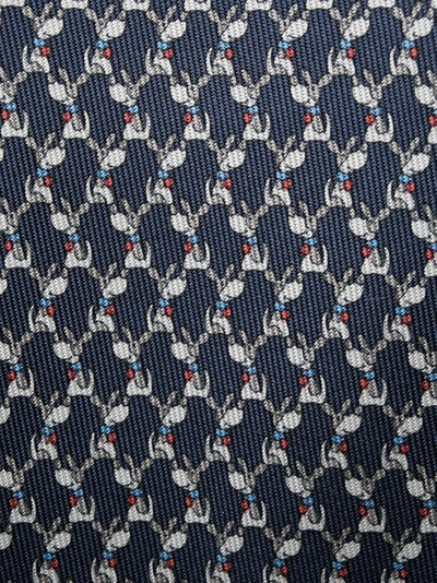 Salvatore Ferragamo motif-print silk tie outlook