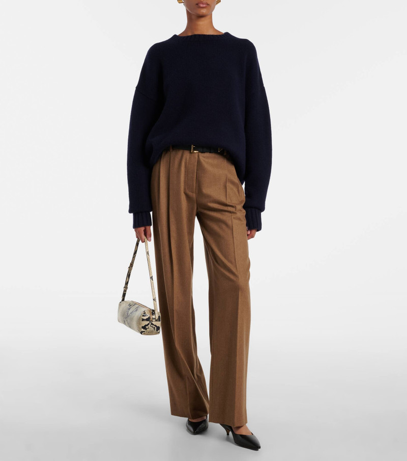 extreme cashmere Lovely ribbed-knit cashmere sweater outlook