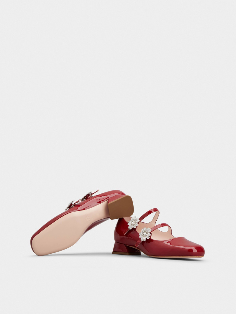 Bouquet Strass Babies Ballerinas in Patent Leather 6
