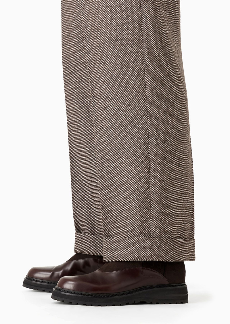 Royal Line double-breasted cashmere and silk suit 9