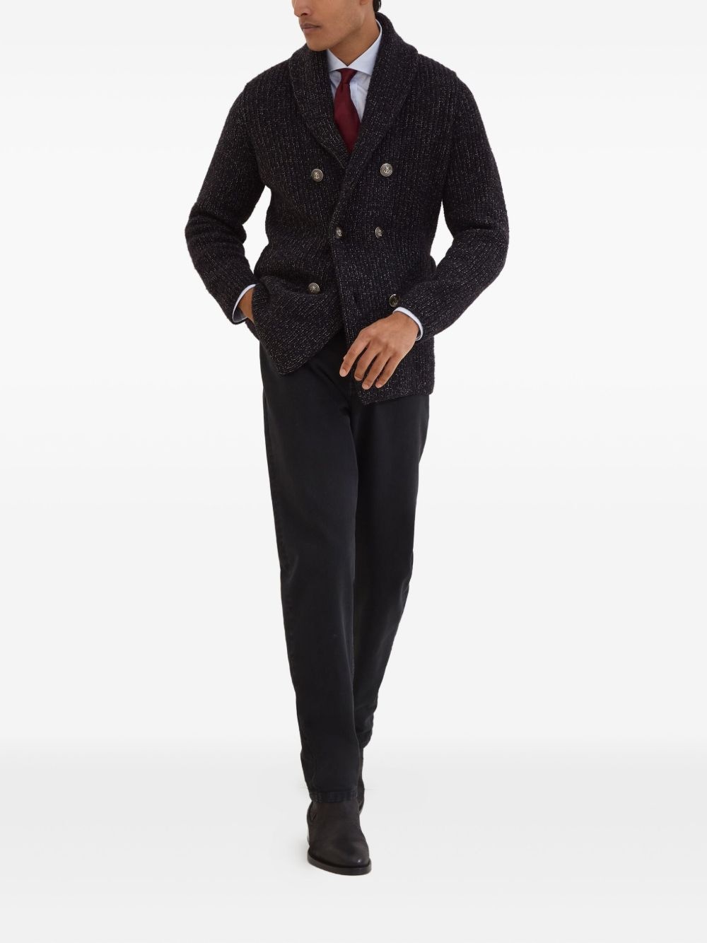 silk-blend cardigan - 2