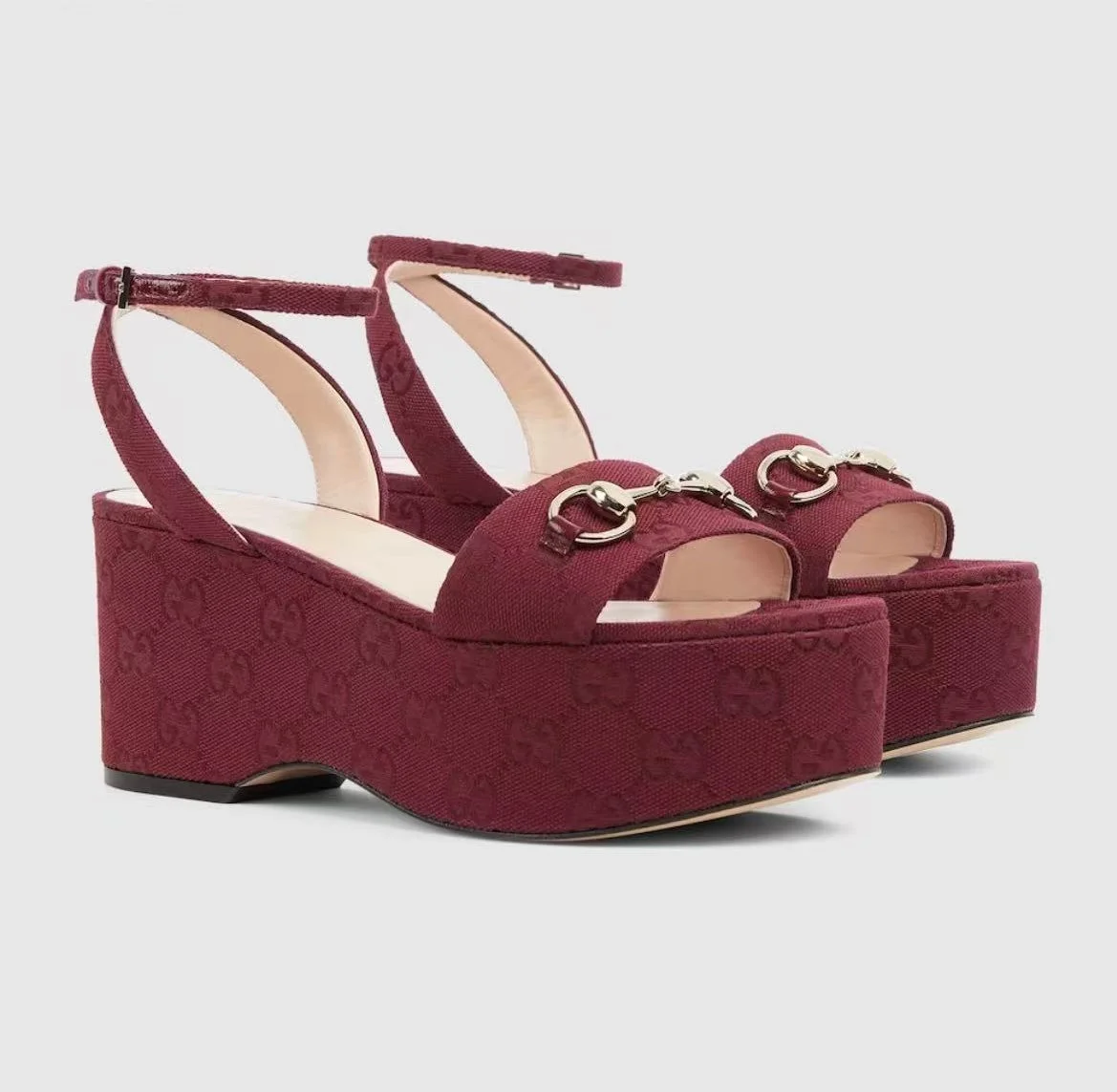 Gucci Horsebit GG platform Sandals - 1