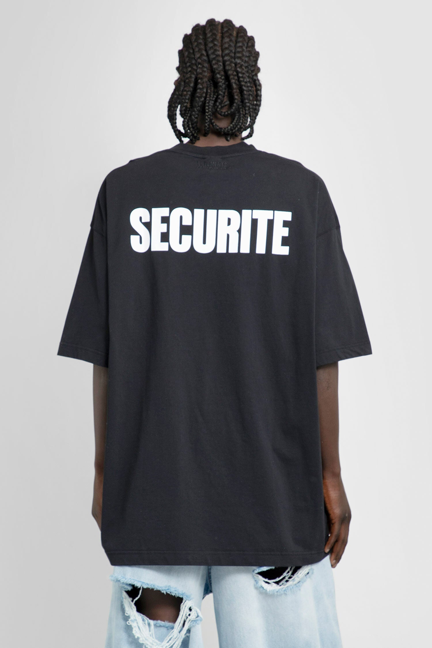 VETEMENTS MAN BLACK T-SHIRTS - 4