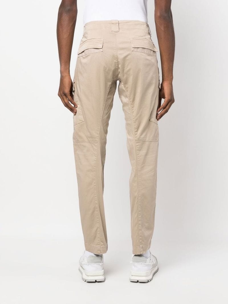 logo-plaque cargo-pocket trousers - 4