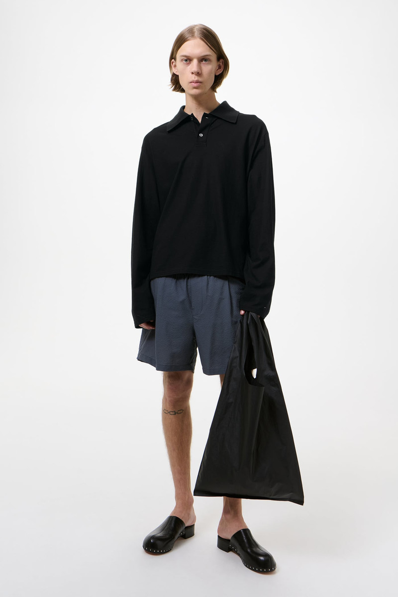 Our Legacy Rugby Longsleeve Black High Twist Jersey outlook