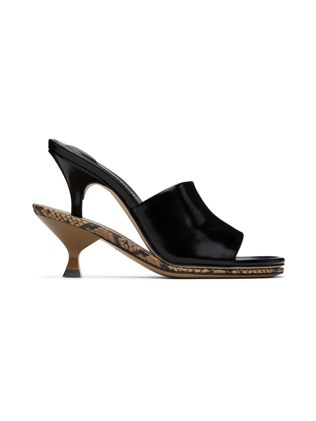 Black & Brown 'Les doubles mules' Mules - 1
