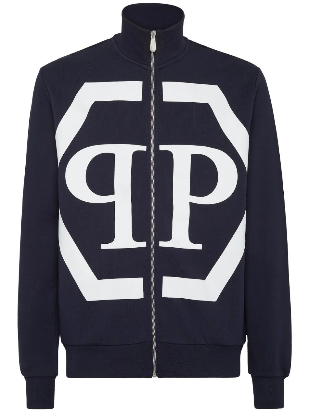 Hexagon logo-print sweatshirt - 1