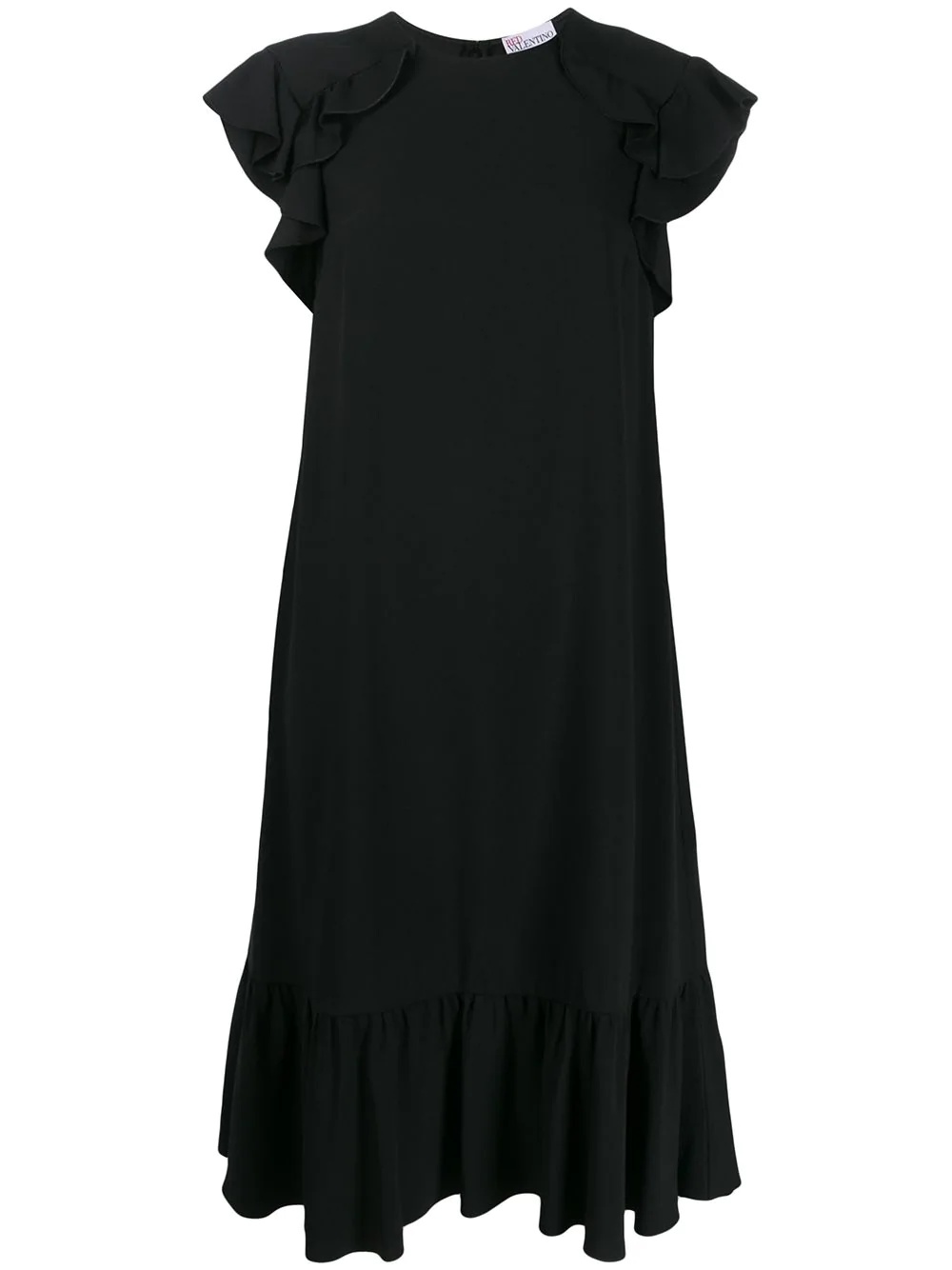 ruffle-trimmed dress - 1