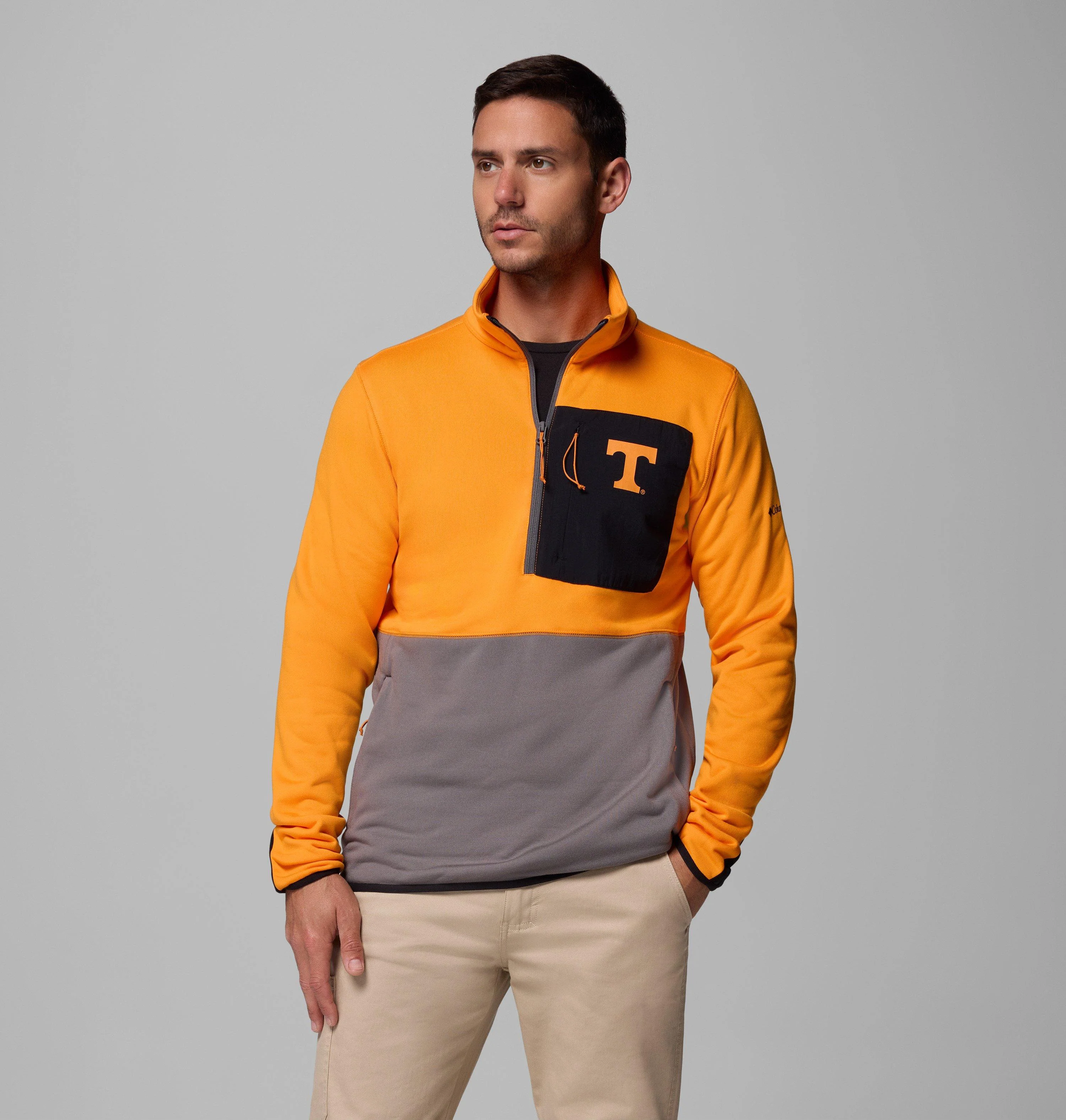 Men's Collegiate Columbia Hike Half Zip Jacket - Tennessee - 1