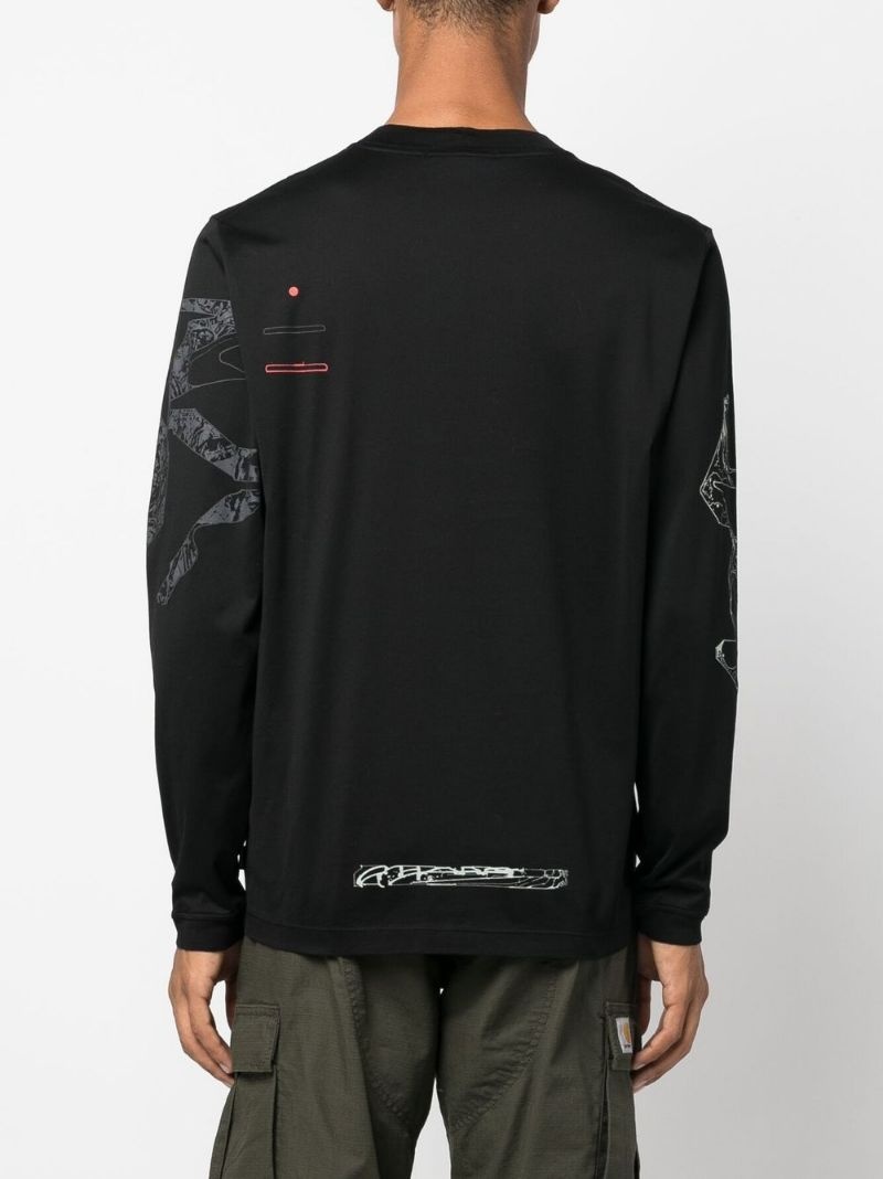 graphic-print long-sleeve T-shirt - 4