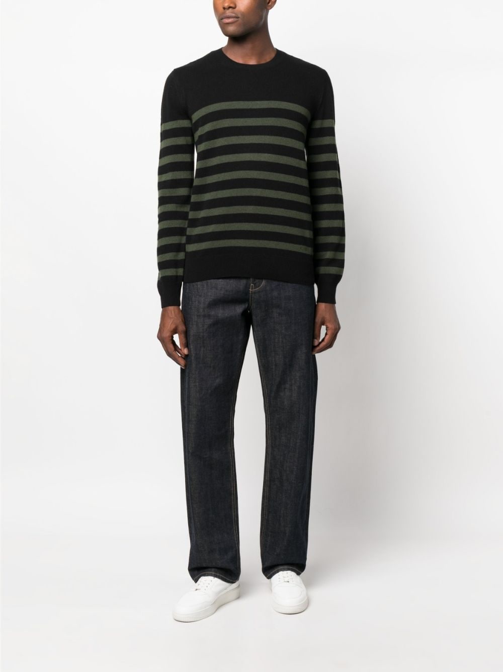striped wool jumper - 2