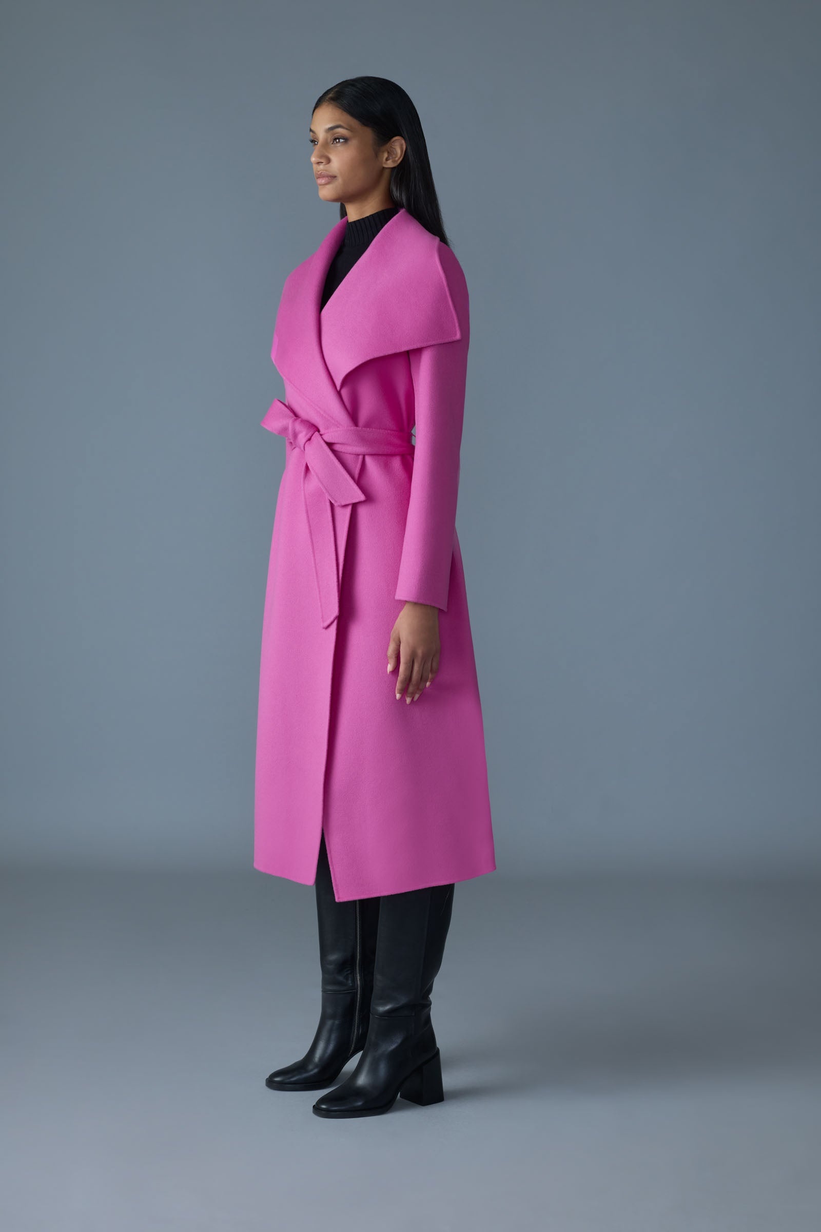 MAI-CN Double-face wool wrap coat - 3