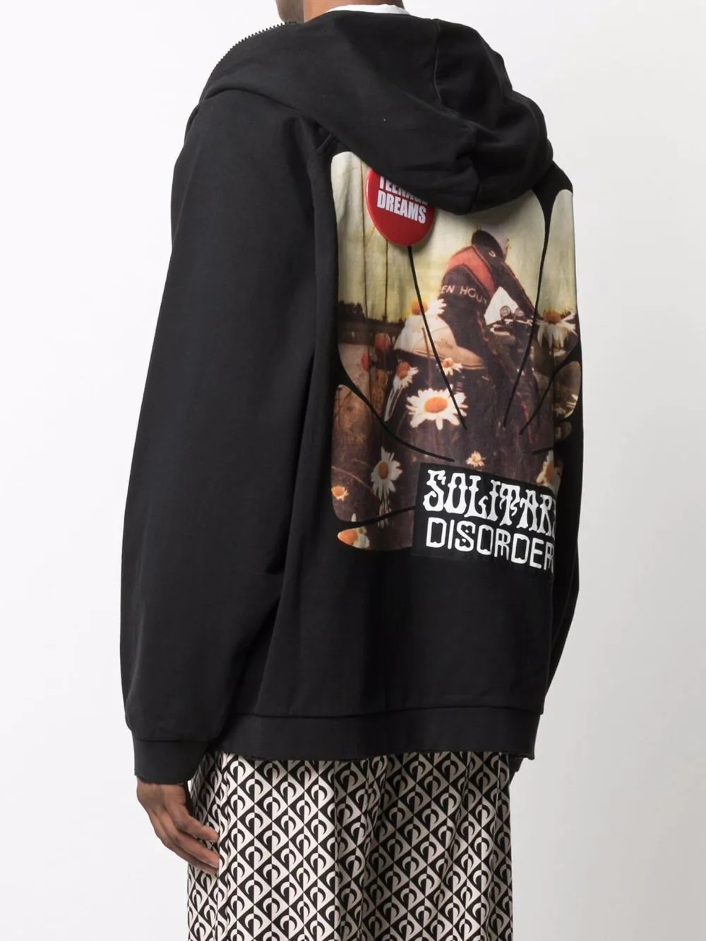Raf Simons Teenage Dreams zipped hoodie | REVERSIBLE