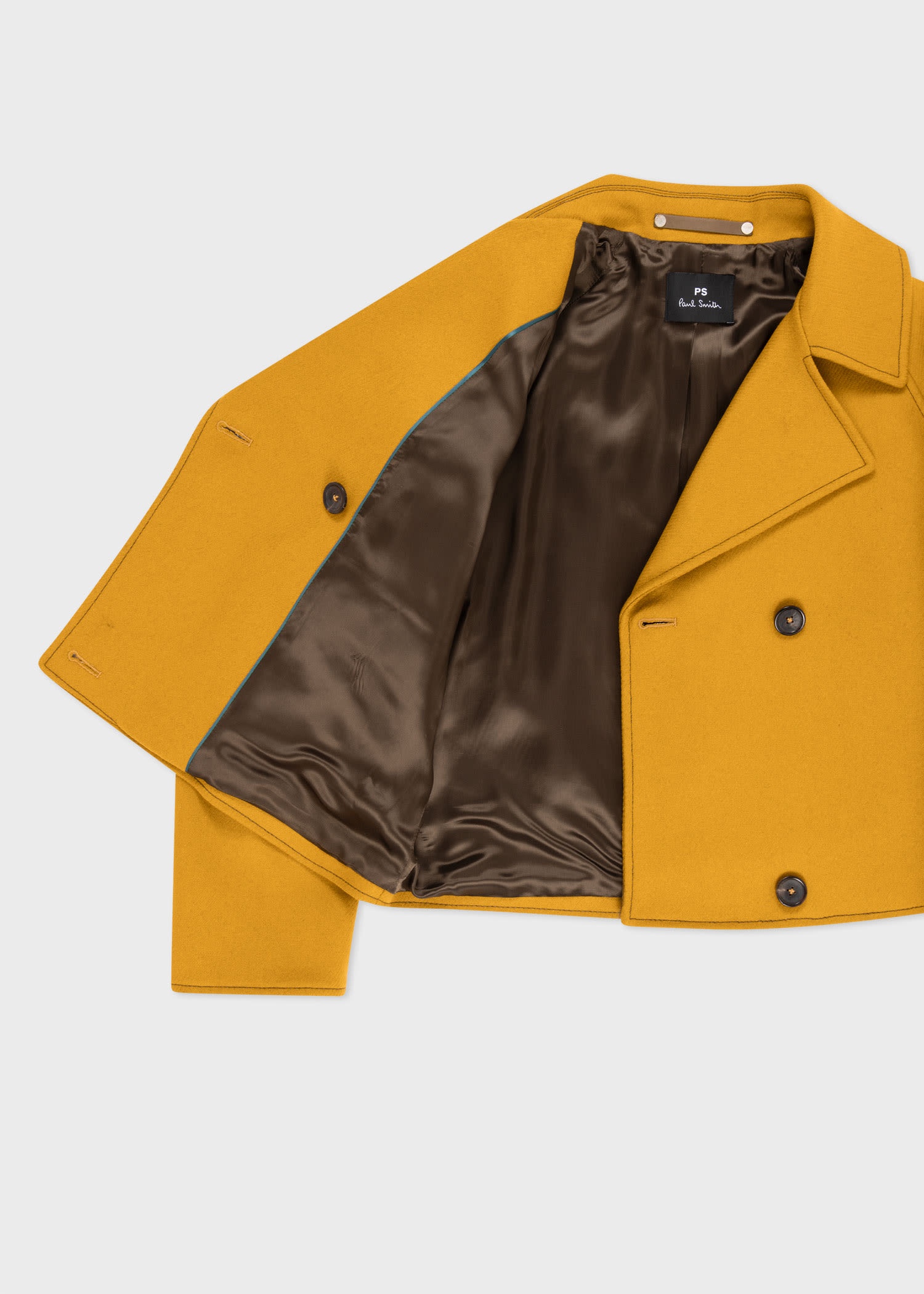 Chartreuse Wool-Cashmere Cocoon Coat - 4