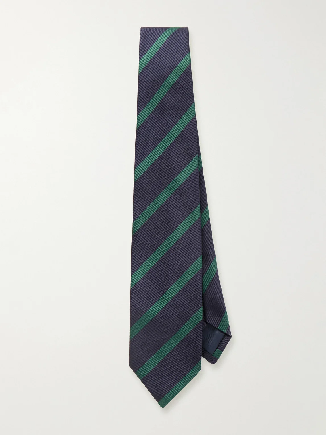 7cm Striped Silk Tie - 1