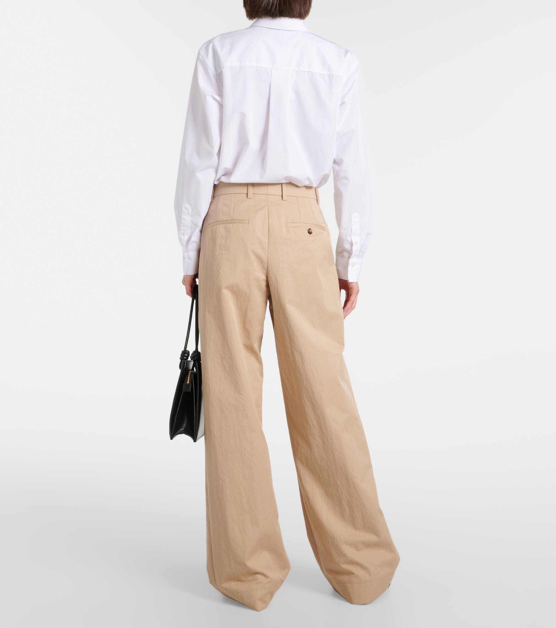 Drill Chino cotton-blend wide-leg pants - 3